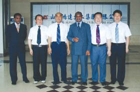 Zambia Ambassador to China Pando Mwape and CCPIT Leaders Visit Company (August 2009)