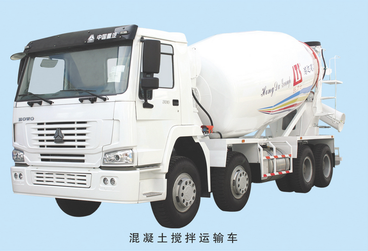 Truck-mounted concrete mixer 